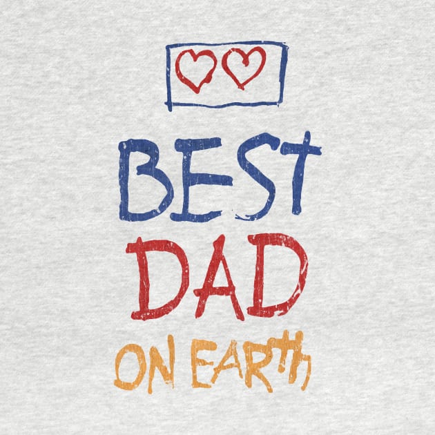 80S Best Dad On Earth Father'S Day by RASRAP